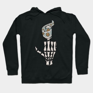 Film and skull Hoodie